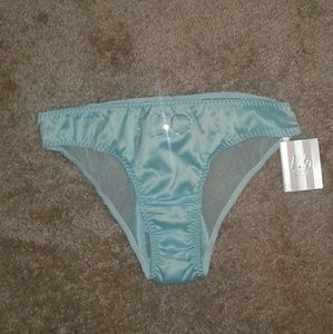 Bridal blue "I Do" Panties with Rhinestones + Bows